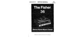 Fisher 36 - Service Manual